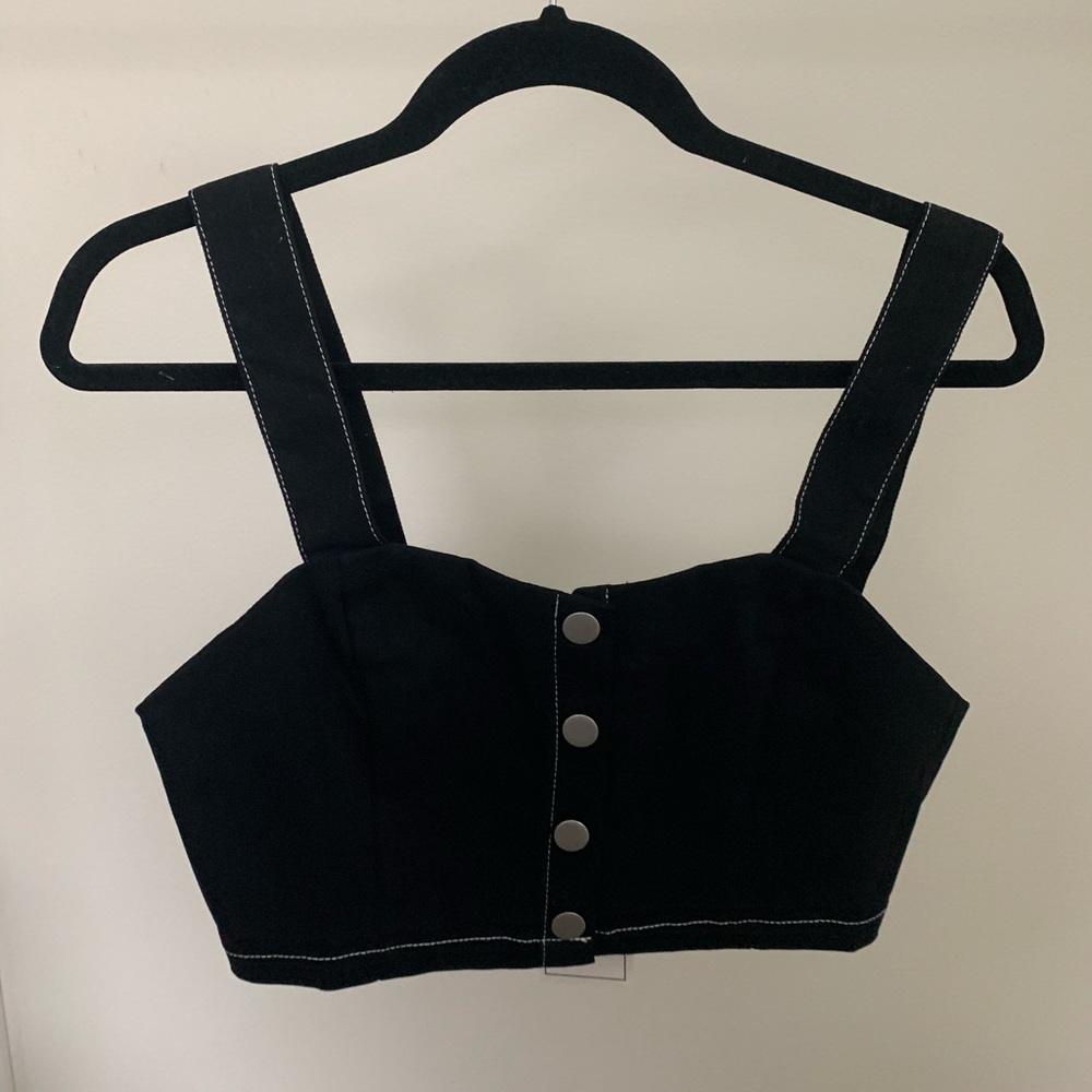 Black button top(NWT)